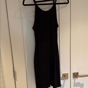 Knit Black Sleeveless Dress